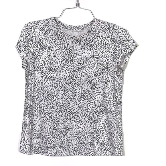 Athleta Organic Daily Animal Print Tee Size Small EUC - Picture 1 of 5